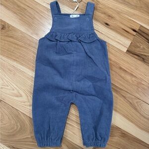 Angel Dear, girls overalls blue corduroy fabric, NWT